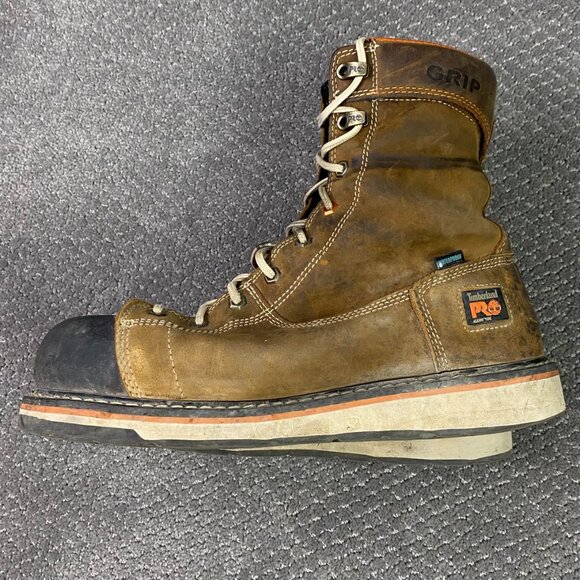 Timberland PRO Men's Alloy Toe Gridworks Waterproof 8" Work Boots Size 11W - Picture 8 of 16